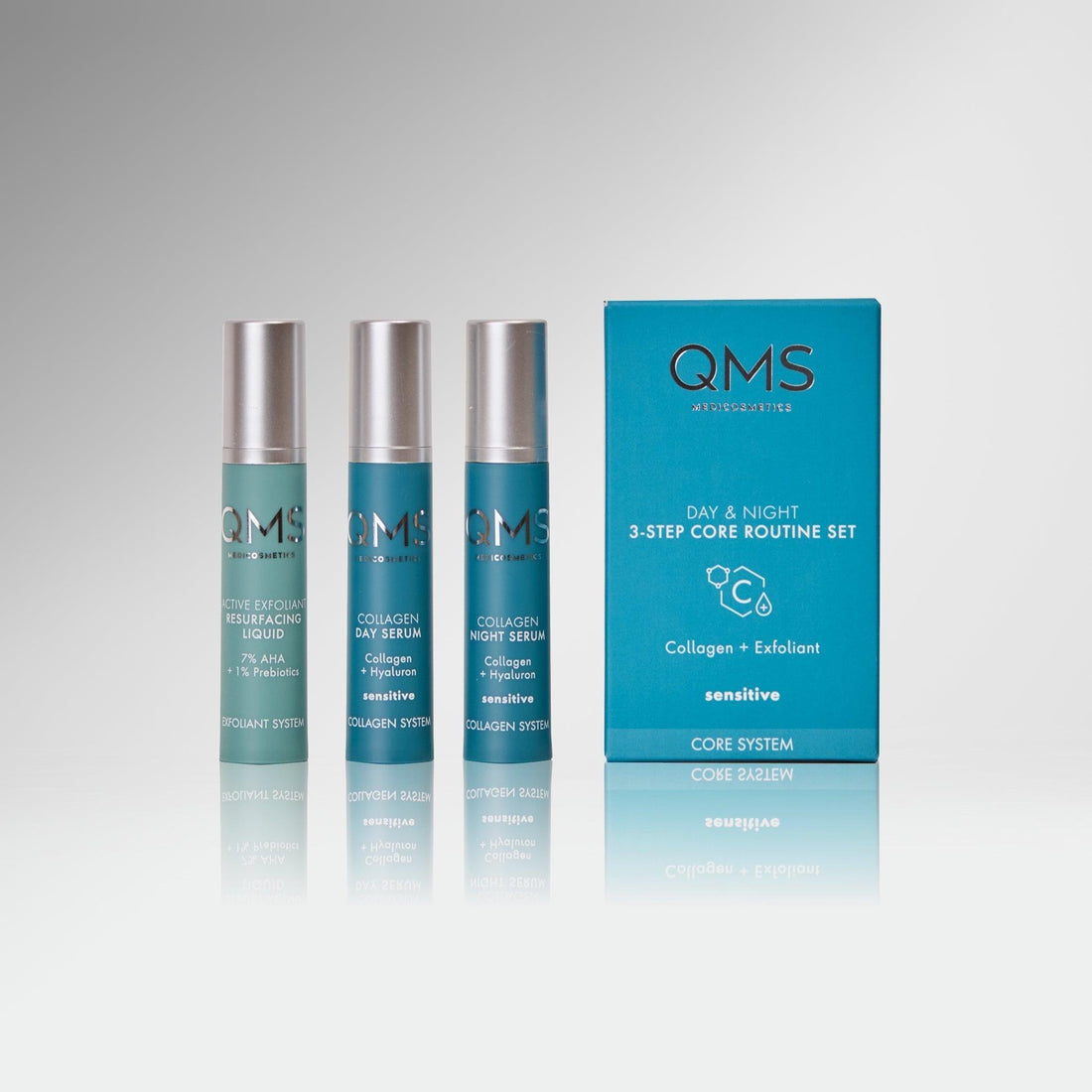 QMS 3-Step Core Routine Set Sensitive Travelsize - Qcosmetics