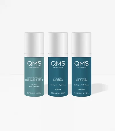 QMS Collagen + Exfoliant Set Sensitive
